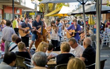 Busking in Fremantle