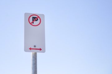 No parking sign